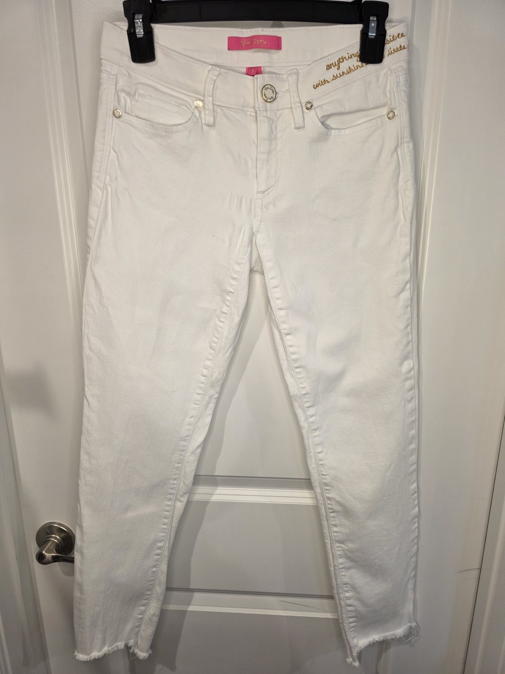 Lilly Pulitzer Resort White skinny jeans